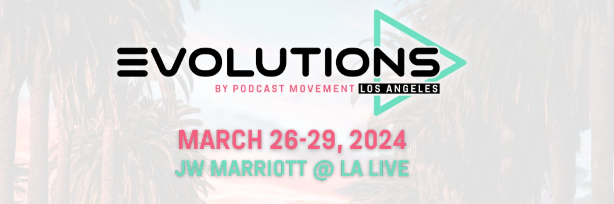 Evolutions by Podcast Movement Logo